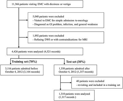 Diagnosis of Acute Central Dizziness With Simple Clinical Information Using Machine Learning